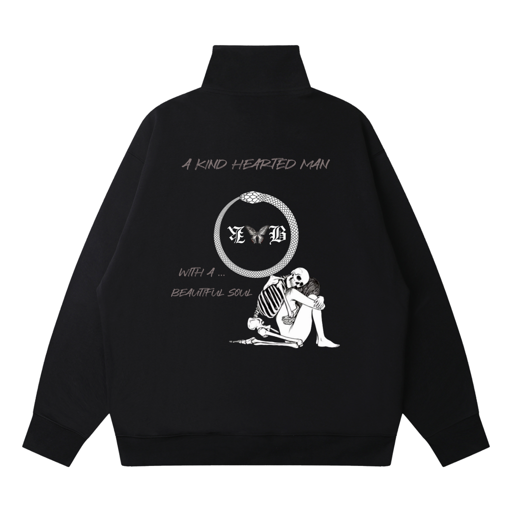 Quarter-Zip Drop Shoulder Sweatshirt