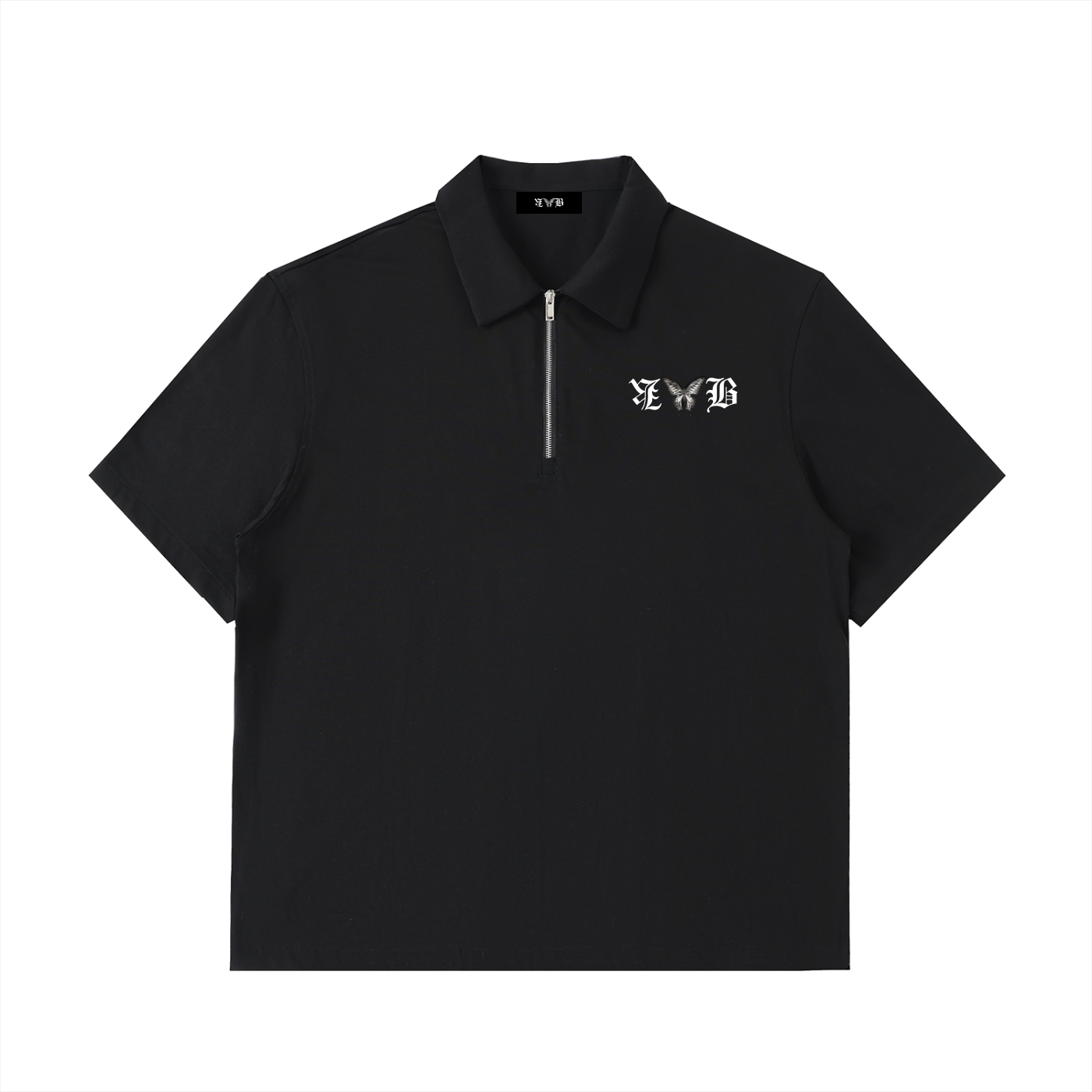 Half-Zip Cotton Polo Shirt