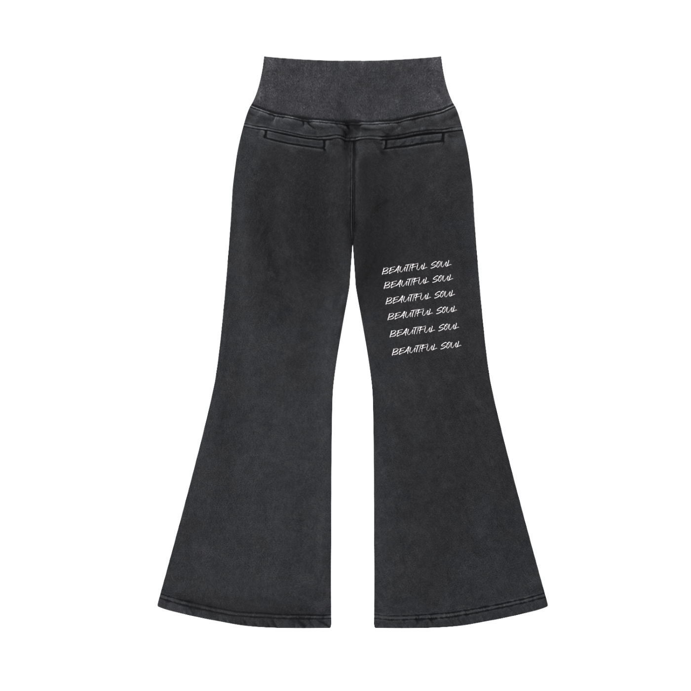 Vintage Washed Flared Fleece Pants