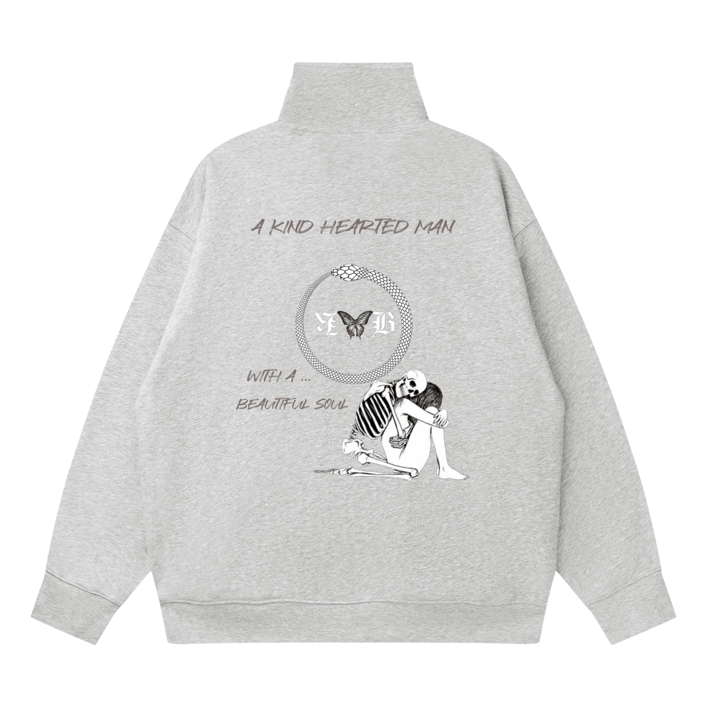 Quarter-Zip Drop Shoulder Sweatshirt