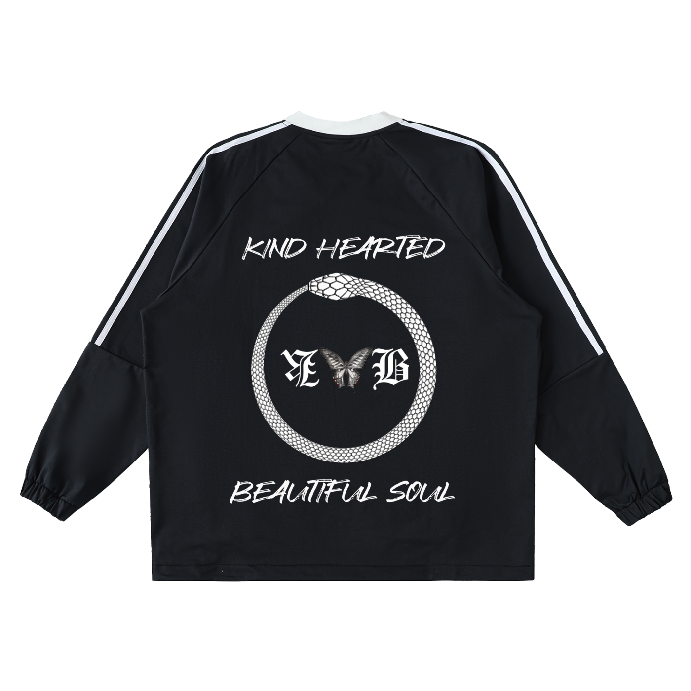 Color-Block V-Neck Long-Sleeve T-Shirt