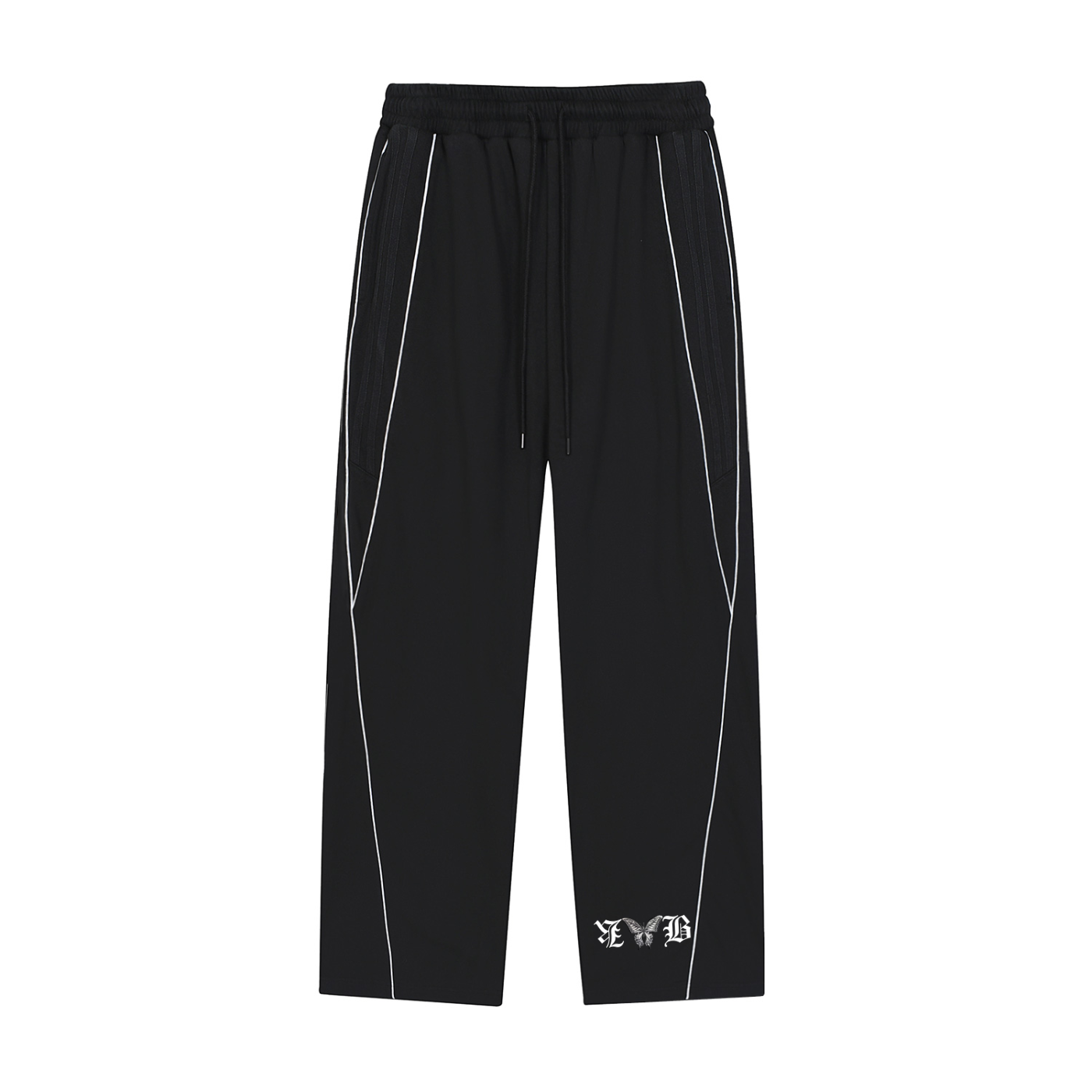 Reflection Striped Straight-Leg Sweatpants