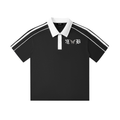 Contrast Collar Short-Sleeve Polo Shirt