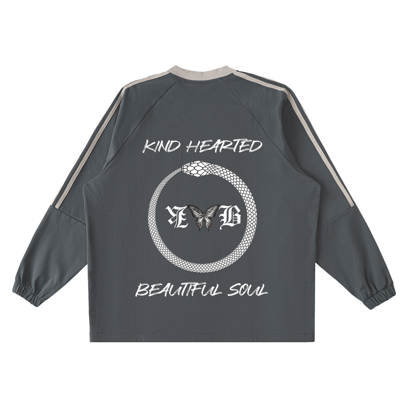 Color-Block V-Neck Long-Sleeve T-Shirt