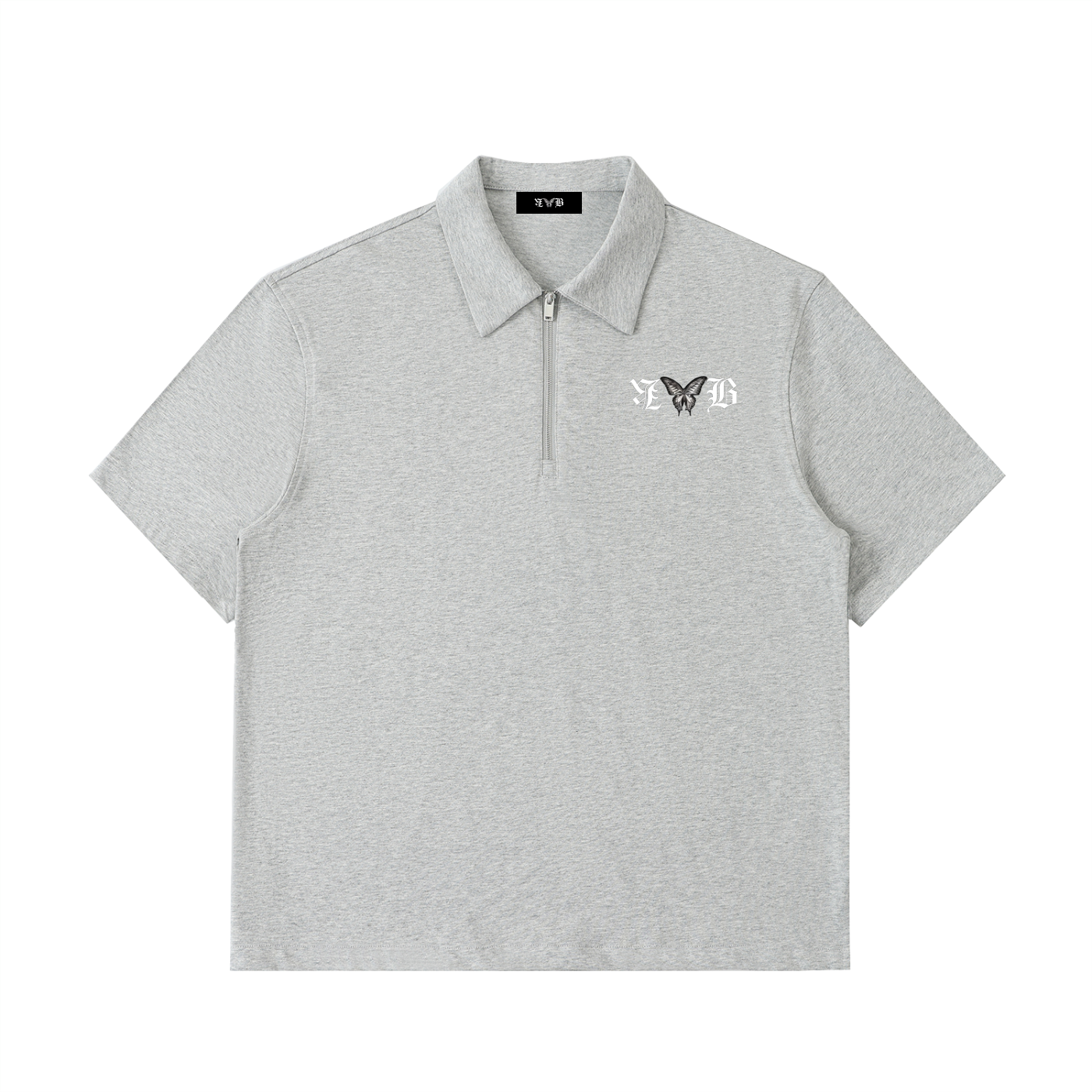 Half-Zip Cotton Polo Shirt
