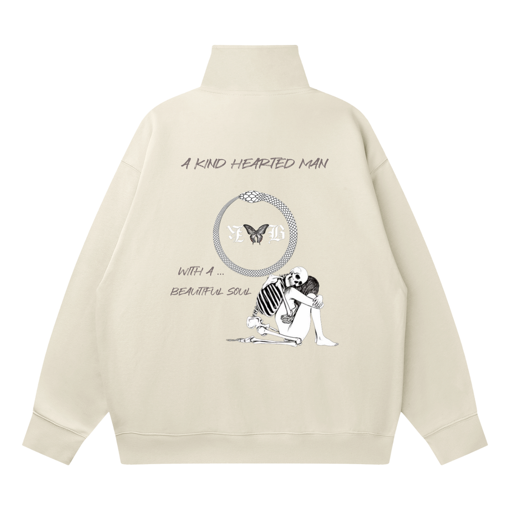 Quarter-Zip Drop Shoulder Sweatshirt