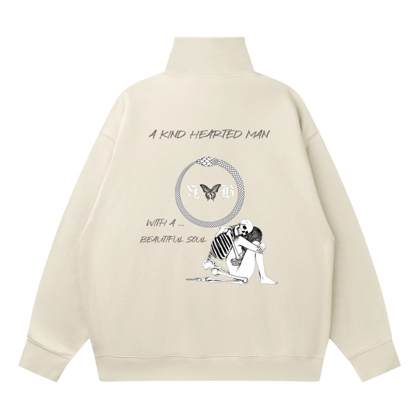 Quarter-Zip Drop Shoulder Sweatshirt