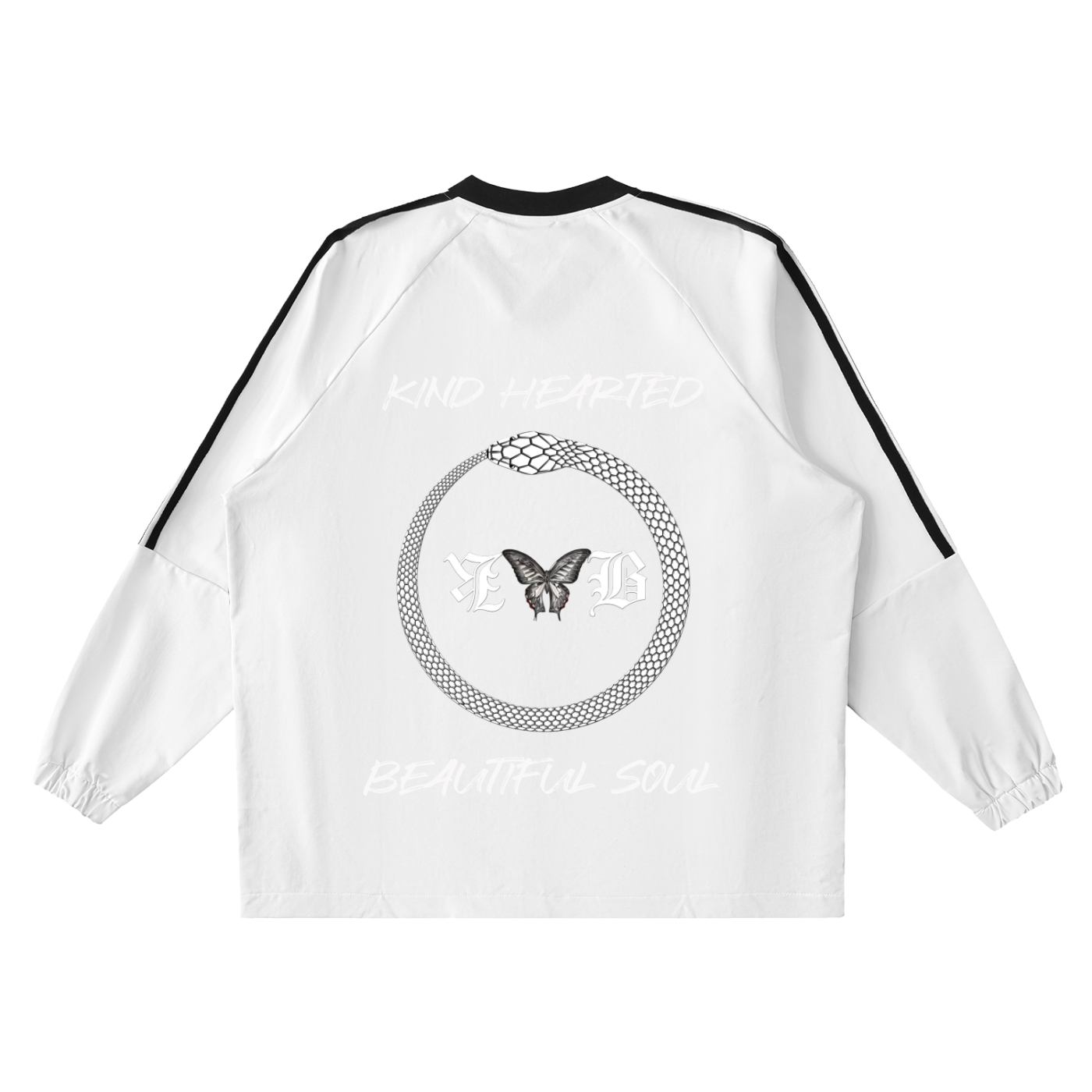 Color-Block V-Neck Long-Sleeve T-Shirt