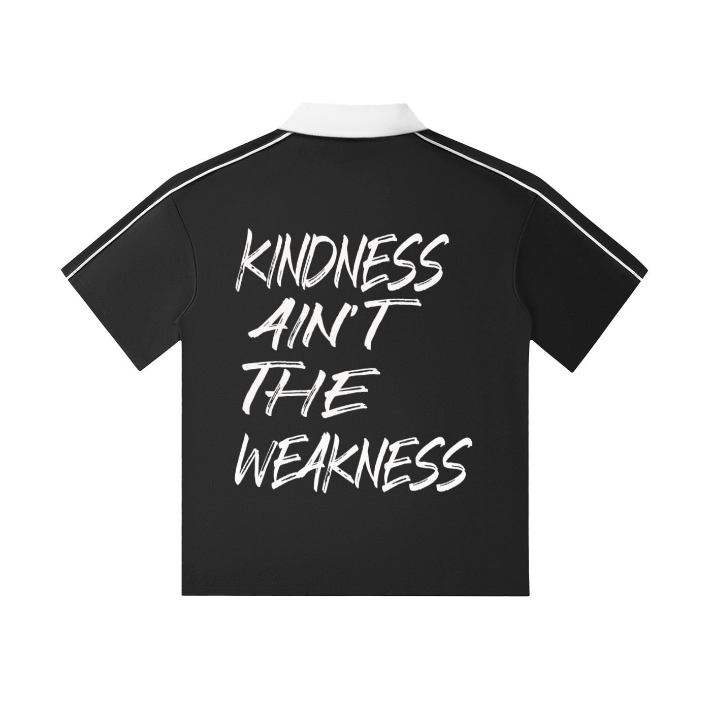 Contrast Collar Short-Sleeve Polo Shirt